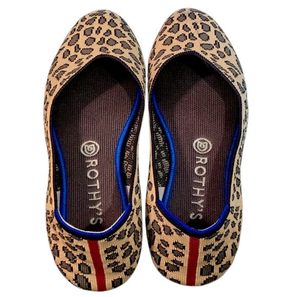Rothy's Women's Leopard Flats Round Toe, Size 9 - Picture 4 of 8